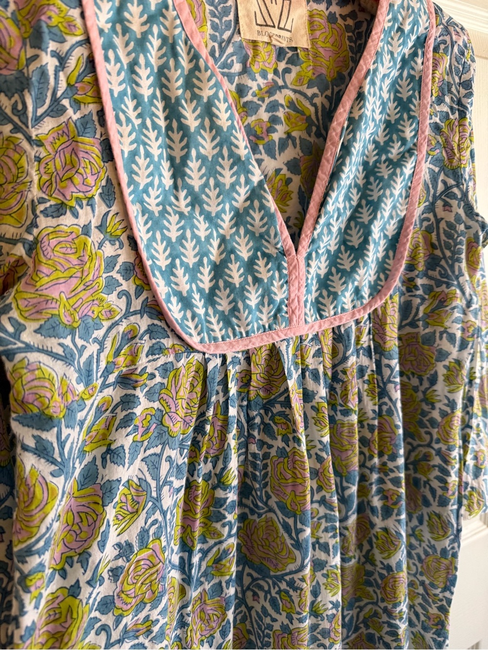 SZ Blockprint Jaipur Printed Dress - SMALL - Picture 3 of 6